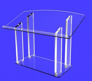 Table desk top Podium Acrylic/Podium/Lectern/Pulpit/Plexiglass/Lucite 