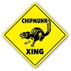 CHIPMUNK CROSSING Sign chipmunks xing cage pet funny gag inexpensive 