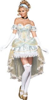   PRINCESS CINDERELLA ADULT WOMENS COSTUME White Royal Party Halloween