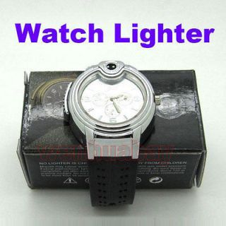 Cool Watch Cigarette Butane Lighter Combo Retail Packaging Xmas Gift 