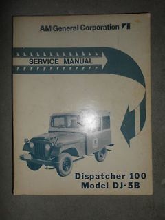 1970 1971 1972 Dispatcher 100 DJ 5B Service Repair Manual USPS Postal 