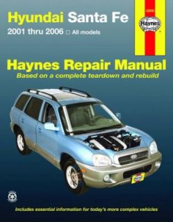 Hyundai Santa Fe 2001 2006 2008, Paperback