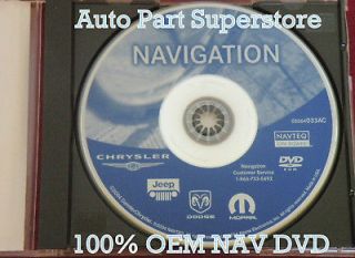 CHRYSLER DODGE JEEP NAVIGATION DISC DVD CD 033AC NAV MAP DISK GPS 