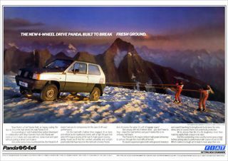 FIAT PANDA 4x4 STEYR DAIMLER PUCH RETRO A3 POSTER PRINT FROM CLASSIC 