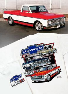 Chevrolet Trucks T Shirt 1967 1968 1969 1970 1971 1972 Cheyenne Super 