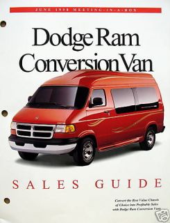 1998 Dodge Ram Conversion Van Sales Guide