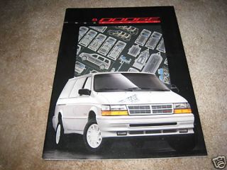 1993 Dodge Grand Caravan SE LE AWD sales brochure dealer catalog
