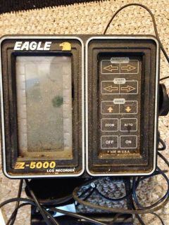 Eagle Fish Finder Z 6100 P Portable Transducer In Box, Excellent 