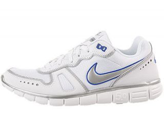 Nike Free Waffle AC Running Shoes White/Silver/B​lue New
