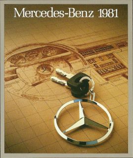 HUGE 1981 Mercedes Brochure 240,280,300,CD,E,CE,300TD,380,SLC,SEL,SC 