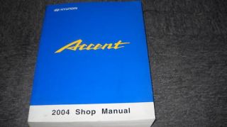 2004 HYUNDAI ACCENT Service Repair Shop Manual OEM 04 FACTORY BOOK