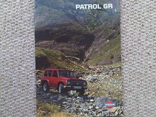 Nissan Patrol GR Brochure December 1995