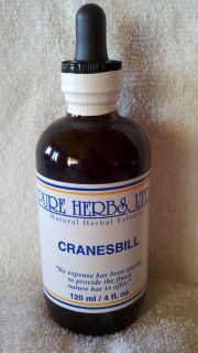 Cranesbill   4 oz (Pure Herbs) Liquid Extract Mercury