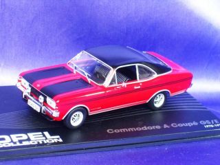 OPEL COMMODORE A COUPE GS/E 1970 1971 OP01 143 NEW MODEL CAR RED 