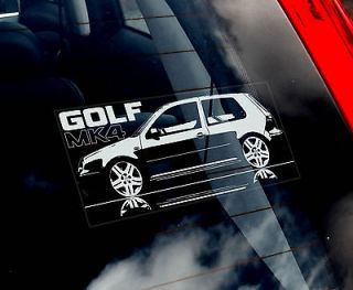 VW Golf MK4   Car Window Sticker   1999 06 Volkswagen Performance Dub