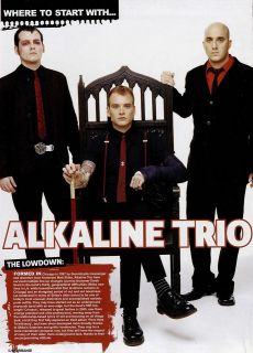 ALKALINE TRIO Mini POSTER / magazine Pin Up #2 RARE