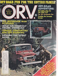   Magazine, Oct 1977, 77 Scout Terra Diesel, Toyota SR 5, African Nomad