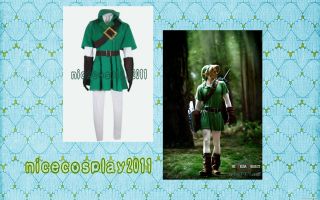   Legend of Zelda The Adventure of Link Cosplay Costume—Male’s Suit