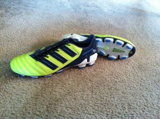 Adidas adiPower Predator TRX Firm Ground Soccer Shoes Slime/Dark Size 