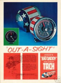 Vintage Drag Racing Big Daddy Don Garlit Dixco Tach AD