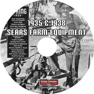 1935 & 1938  Antique Farm Equipment Catalog on CD ღ 