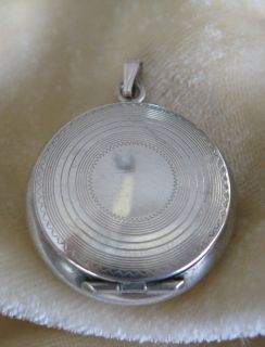 ANTIQUE STERLING SILVER SNUFF / COIN / PILL CASE NECKLACE CHATELAINE 