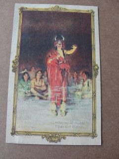 Round Oak Stoves, Doh Wah Jack ,Vintage Indian Portrait Advertsing 