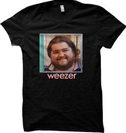 New Authentic Weezer Hurley Album Mens Tee Shirt