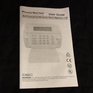   SELF CONTAINED WIRELESS ALARM SYSTEM V1.0 USER GUIDE DSC NEW