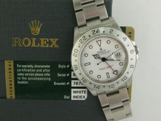 Rolex Explorer II 16570 M serial White Dial Watch