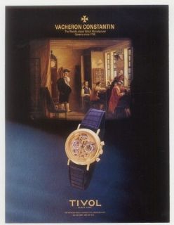 1992 Vacheron Constantin skeleton watch photo print ad