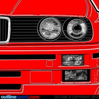   SHIRT by OUTLINE. Not affiliated with BMW. M3, ALPINA, TURBO, 325i