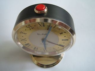 Genuine Russian (USSR) SLAVA vintage wind up alarm clock   with 11 