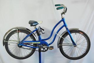 Vintage Schwinn Bantam 1982 Juvenile Girls Bike Blue 20 Wheel Kids 