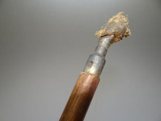   Old Used Wood & Metal Unmarked Unbranded Tool Gun Part Cleaning Rod NR