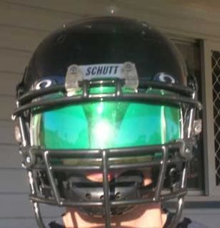 Football visors in Protective Gear