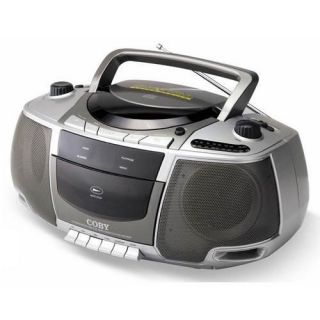   Coby CX CD248 Portable CD / Radio / Stereo Cassette Player/Recorde​r