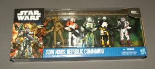 Star Wars Republic Commando Delta Squad Action Figure Set 5 Pack NEW