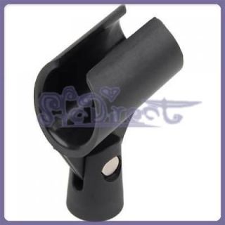 Black Plastic Stage Microphone MIC Clip Stand Holder