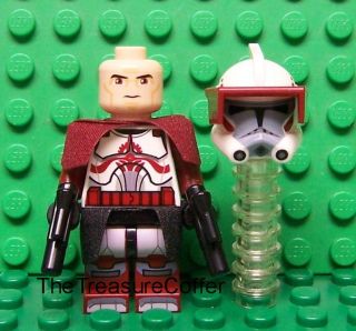 Lego Star Wars ~ ARC Clone Commander FOX w/ Blaster NEW
