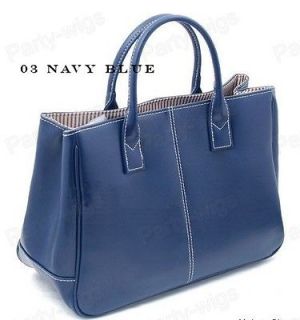   Navy Blue Women Clutch Handbag Bag Totes Purse Hobo PU Leather 03