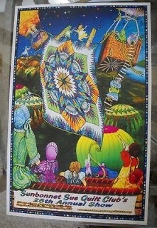 Sunbonnet Sue Quilt Club 2011 Show Poster, beautiful, air balloons