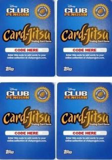 Club Penguin Card Jitsu Party Pack Codes   10 Code Cards to Unlock 40 