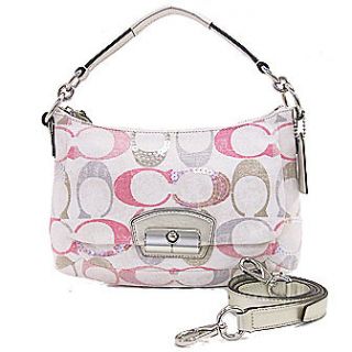 Coach Pink sequin bag in Clothing, 