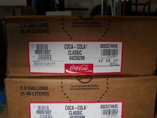 Coke Classic Soda Syrup Concentrate 2.5 Gallon Bag in Box