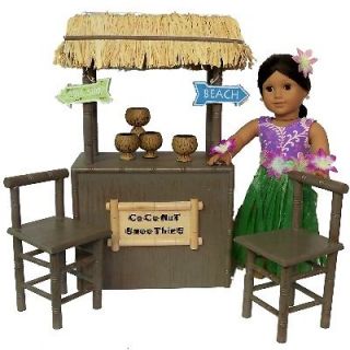 NEW SHAVE ICE COCONUT SMOOTHIE STAND FOR 18 AMERICAN GIRL DOLL KANANI 