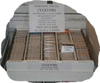   YUGIOH CARDS Bulk Mixed Lot (Rares & Holo) Collection FREE DECK BOX