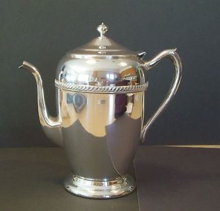 Vintage F B Rogers Coffee Pot Silverplate Pattern #2310 Hinged Lid