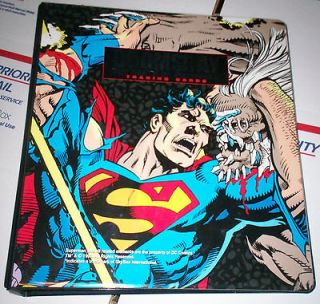   of SUPERMAN Skybox CARDS Full Set w/CHASE Cards & BINDER 1992 MNT