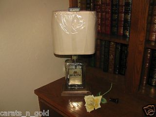 DISARONNO LIQUEUR BOTTLE TABLE LAMP with HARP & FINIAL